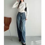 Meiru 薄手モックネックドレープトップス | JUNOAH | 詳細画像6 