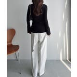 Meiru ロング丈ニュアンス釦ニットカーディガン | JUNOAH | 詳細画像11 