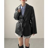 オーバーサイズPUレザージャケット | JUNOAH | 詳細画像6