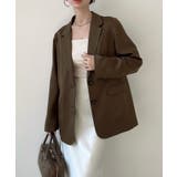 Meiru シングルテーラードジャケット(薄手、裏地なし)【セットアップ対応】 | JUNOAH | 詳細画像15