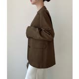 Meiru シングルテーラードジャケット(薄手、裏地なし)【セットアップ対応】 | JUNOAH | 詳細画像16