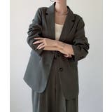 Meiru シングルテーラードジャケット(薄手、裏地なし)【セットアップ対応】 | JUNOAH | 詳細画像8