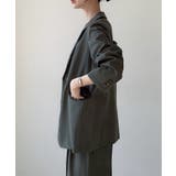 Meiru シングルテーラードジャケット(薄手、裏地なし)【セットアップ対応】 | JUNOAH | 詳細画像9