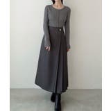 Meiru バックオープンリブニット | JUNOAH | 詳細画像11