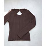 Meiru バックオープンリブニット | JUNOAH | 詳細画像18