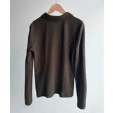 Meiru 薄手ストレッチジャガード長袖ポロカットソー | JUNOAH | 詳細画像14