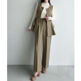 Meiru ゴールドボタンペプラムベスト+スラックスset(薄手、裏地なし) | JUNOAH | 詳細画像10