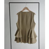 Meiru ゴールドボタンペプラムベスト+スラックスset(薄手、裏地なし) | JUNOAH | 詳細画像17