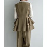 Meiru ゴールドボタンペプラムベスト+スラックスset(薄手、裏地なし) | JUNOAH | 詳細画像6