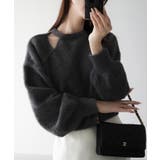 Meiru カットデザインシャギーショートニット | JUNOAH | 詳細画像12 