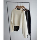 Meiru カットデザインシャギーショートニット | JUNOAH | 詳細画像13 