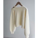 Meiru カットデザインシャギーショートニット | JUNOAH | 詳細画像15 