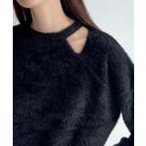 Meiru カットデザインシャギーショートニット | JUNOAH | 詳細画像4 