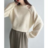 Meiru カットデザインシャギーショートニット | JUNOAH | 詳細画像5 