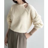 Meiru カットデザインシャギーショートニット | JUNOAH | 詳細画像6 