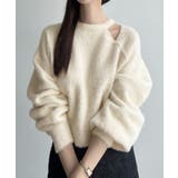 Meiru カットデザインシャギーショートニット | JUNOAH | 詳細画像7 