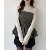 Meiru バルーンビスチェドッキングニット | JUNOAH | 詳細画像10 