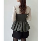 Meiru バルーンビスチェドッキングニット | JUNOAH | 詳細画像13 