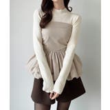 Meiru バルーンビスチェドッキングニット | JUNOAH | 詳細画像7 