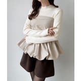 Meiru バルーンビスチェドッキングニット | JUNOAH | 詳細画像8 