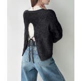 Meiru シャギーバックリボンニット | JUNOAH | 詳細画像10 