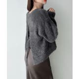 Meiru シャギーバックリボンニット | JUNOAH | 詳細画像12 