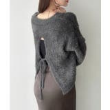 Meiru シャギーバックリボンニット | JUNOAH | 詳細画像14 