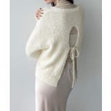 Meiru シャギーバックリボンニット | JUNOAH | 詳細画像2 