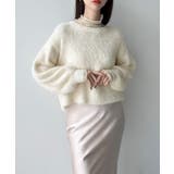 Meiru シャギーバックリボンニット | JUNOAH | 詳細画像3 