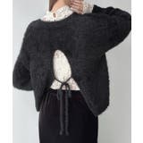 Meiru シャギーバックリボンニット | JUNOAH | 詳細画像8 