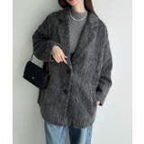 Meiru コクーンスリーブシャギージャケットコート | JUNOAH | 詳細画像10 