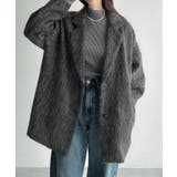 Meiru コクーンスリーブシャギージャケットコート | JUNOAH | 詳細画像11 