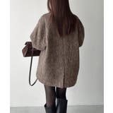 Meiru コクーンスリーブシャギージャケットコート | JUNOAH | 詳細画像4 