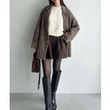 Meiru コクーンスリーブシャギージャケットコート | JUNOAH | 詳細画像5 