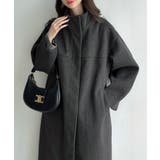 Meiru スタンドカラーロングコート | JUNOAH | 詳細画像11 