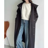 Meiru スタンドカラーロングコート | JUNOAH | 詳細画像4 