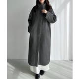 Meiru スタンドカラーロングコート | JUNOAH | 詳細画像5 