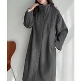 Meiru スタンドカラーロングコート | JUNOAH | 詳細画像7 