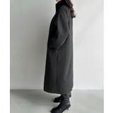 Meiru スタンドカラーロングコート | JUNOAH | 詳細画像9 