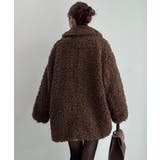 Meiru プードルファーステンカラーミドルコート | JUNOAH | 詳細画像11 