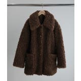 Meiru プードルファーステンカラーミドルコート | JUNOAH | 詳細画像13 