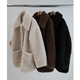 Meiru プードルファーステンカラーミドルコート | JUNOAH | 詳細画像16 