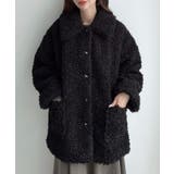 Meiru プードルファーステンカラーミドルコート | JUNOAH | 詳細画像3 