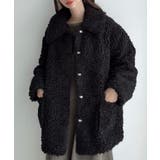 Meiru プードルファーステンカラーミドルコート | JUNOAH | 詳細画像4 