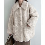 Meiru プードルファーステンカラーミドルコート | JUNOAH | 詳細画像6 