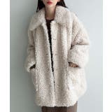 Meiru プードルファーステンカラーミドルコート | JUNOAH | 詳細画像8 