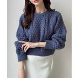 Meiru ポップコーンケーブルニット | JUNOAH | 詳細画像10 