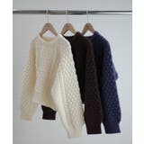 Meiru ポップコーンケーブルニット | JUNOAH | 詳細画像14 