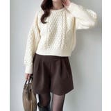 Meiru ポップコーンケーブルニット | JUNOAH | 詳細画像4 