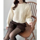 Meiru ポップコーンケーブルニット | JUNOAH | 詳細画像5 